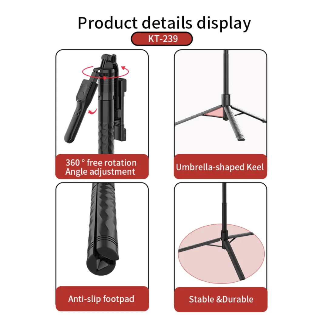 JMARY KT239 SELFIE STICK TRIPOD