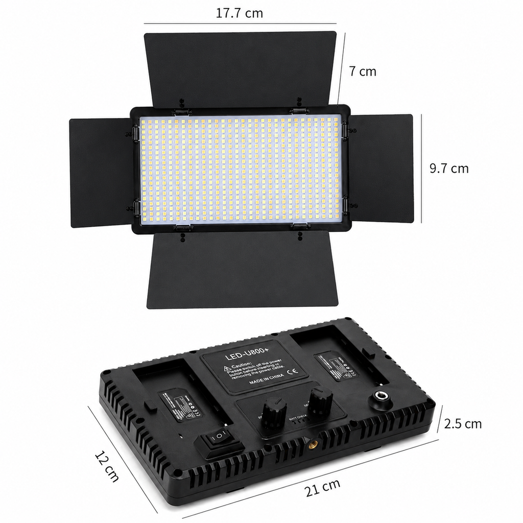 Pro 800 LED Video Light Kit with Tripod & 2 Batteries