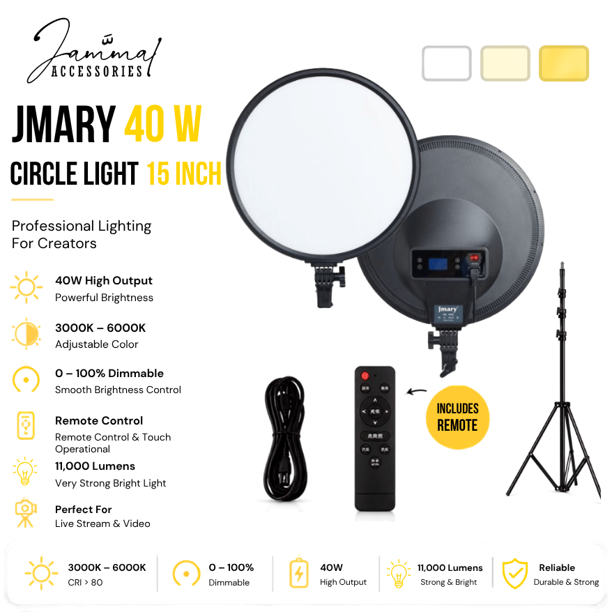 Jmary 40W Circle Light (15”)