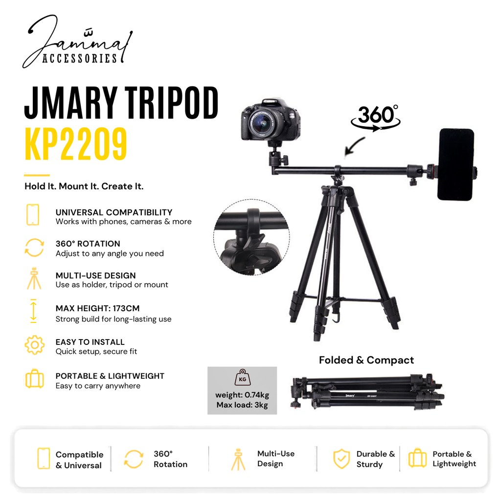 JMARY KP2209 Double TRIPOD