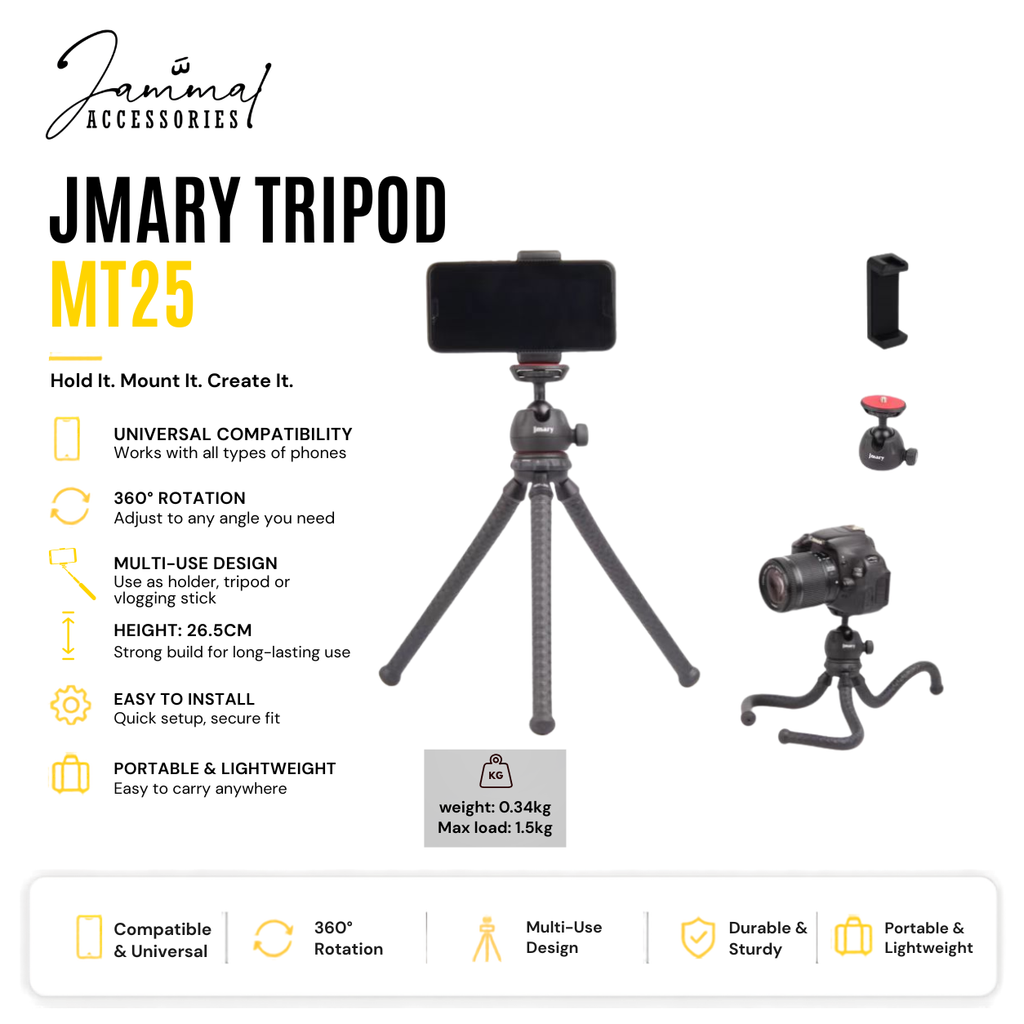 JMARY MT25 FLEXIBLE TRIPOD